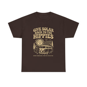 Open image in slideshow, Give Solar Back To The Hippies (Cotton T-Shirt)
